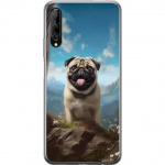 Mobilskal till Huawei P smart Pro 2019 med Glad Hund motiv