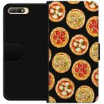 Plånboksfodral till Huawei Y6 (2018) med Pizza motiv