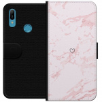 Plånboksfodral till Huawei Y6 (2019) med Rosa Hjärta motiv Plånboksfodral till Huawei Y6 (2019) med Rosa Hjärta motiv