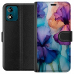 Plånboksfodral till Motorola Moto E13 med Magiska blommor motiv Plånboksfodral till Motorola Moto E13 med Magiska blommor motiv