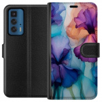 Plånboksfodral till Motorola Edge 20 Pro med Magiska blommor motiv