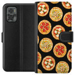 Plånboksfodral till Motorola Moto E22i med Pizza motiv