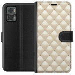 Plånboksfodral till Motorola Moto E22i med Guldglans motiv