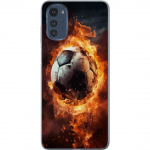 Mobilskal till Motorola Moto E32s med Fotboll motiv