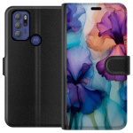 Plånboksfodral till Motorola Moto G60S med Magiska blommor motiv
