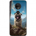 Mobilskal till Motorola Moto G7 med Glad Hund motiv