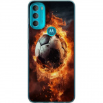 Mobilskal till Motorola Moto G71 5G med Fotboll motiv