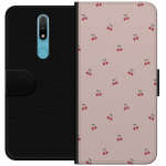 Plånboksfodral till Nokia 2.4 med Körsbär motiv Plånboksfodral till Nokia 2.4 med Körsbär motiv