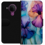 Plånboksfodral till Nokia 5.4 med Magiska blommor motiv Plånboksfodral till Nokia 5.4 med Magiska blommor motiv
