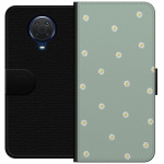 Plånboksfodral till Nokia G20 med Prästkragar motiv Plånboksfodral till Nokia G20 med Prästkragar motiv