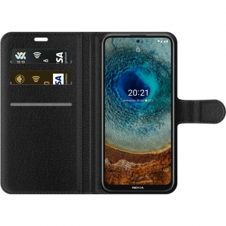 Plånboksfodral till Nokia X20 med Körsbär motiv