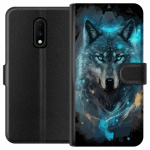 Plånboksfodral till OnePlus 7 med Varg motiv