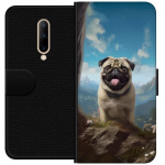 Plånboksfodral till OnePlus 7 Pro med Glad Hund motiv Plånboksfodral till OnePlus 7 Pro med Glad Hund motiv