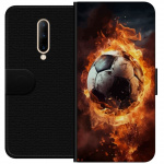 Plånboksfodral till OnePlus 7 Pro med Fotboll motiv