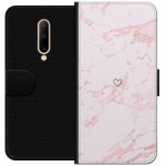 Plånboksfodral till OnePlus 7 Pro med Rosa Hjärta motiv