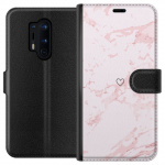 Plånboksfodral till OnePlus 8 Pro med Rosa Hjärta motiv