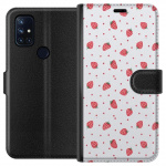 Plånboksfodral till OnePlus Nord N10 5G med Jordgubbar motiv Plånboksfodral till OnePlus Nord N10 5G med Jordgubbar motiv