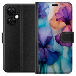 Plånboksfodral till OnePlus Nord CE3 med Magiska blommor motiv