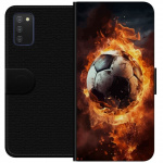 Plånboksfodral till Samsung Galaxy A03s med Fotboll motiv