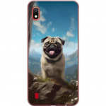 Mobilskal till Samsung Galaxy A10 med Glad Hund motiv
