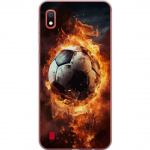 Mobilskal till Samsung Galaxy A10 med Fotboll motiv Mobilskal till Samsung Galaxy A10 med Fotboll motiv