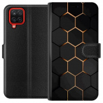 Plånboksfodral till Samsung Galaxy A12 med Lyxigt Mönster motiv