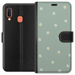 Plånboksfodral till Samsung Galaxy A20e med Prästkragar motiv