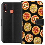 Plånboksfodral till Samsung Galaxy A20e med Pizza motiv