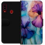 Plånboksfodral till Samsung Galaxy A20s med Magiska blommor motiv