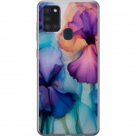 Mobilskal till Samsung Galaxy A21s med Magiska blommor motiv