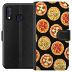 Plånboksfodral till Samsung Galaxy A40 med Pizza motiv