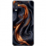 Mobilskal till Samsung Galaxy A40 med Eldigt silke motiv Mobilskal till Samsung Galaxy A40 med Eldigt silke motiv