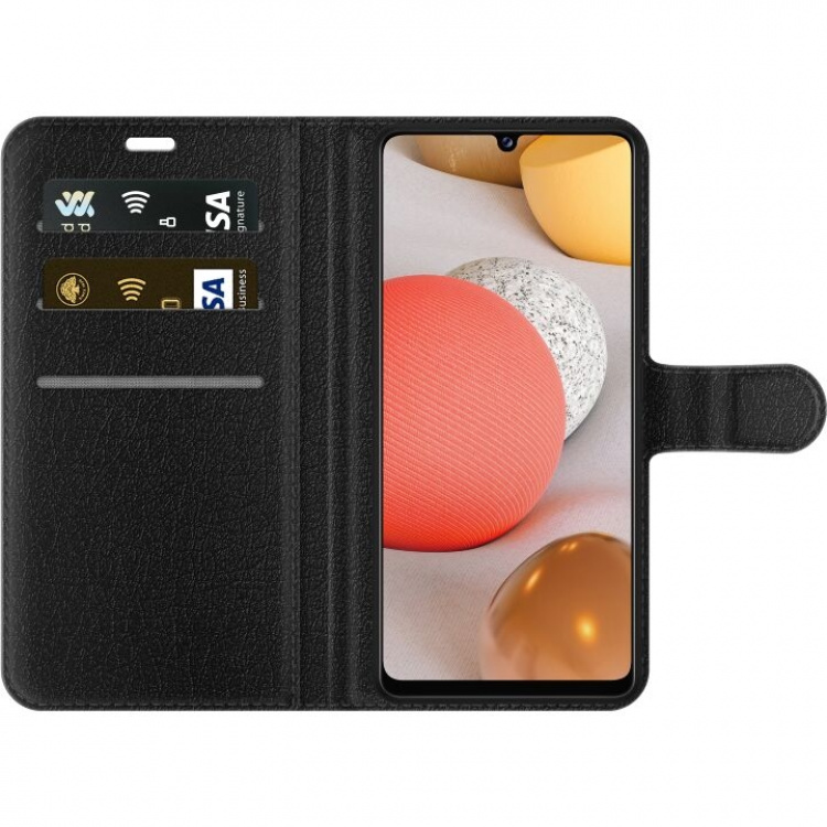 Plånboksfodral till Samsung Galaxy A42 5G med Varg motiv