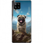 Mobilskal till Samsung Galaxy A42 5G med Glad Hund motiv Mobilskal till Samsung Galaxy A42 5G med Glad Hund motiv