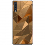 Mobilskal till Samsung Galaxy A70 med 3D Guld motiv