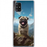 Mobilskal till Samsung Galaxy A71 5G med Glad Hund motiv