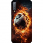 Mobilskal till Samsung Galaxy A7 (2018) med Fotboll motiv Mobilskal till Samsung Galaxy A7 (2018) med Fotboll motiv