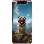 Mobilskal till Samsung Galaxy A80 med Glad Hund motiv