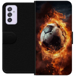Plånboksfodral till Samsung Galaxy A82 5G med Fotboll motiv