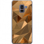 Mobilskal till Samsung Galaxy A8 (2018) med 3D Guld motiv Mobilskal till Samsung Galaxy A8 (2018) med 3D Guld motiv