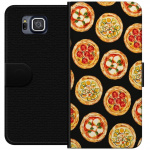 Plånboksfodral till Samsung Galaxy Alpha med Pizza motiv