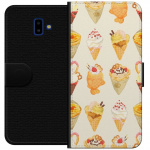 Plånboksfodral till Samsung Galaxy J6+ med Glassigt motiv