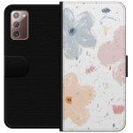 Plånboksfodral till Samsung Galaxy Note20 med Blommor motiv