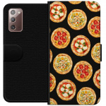 Plånboksfodral till Samsung Galaxy Note20 med Pizza motiv