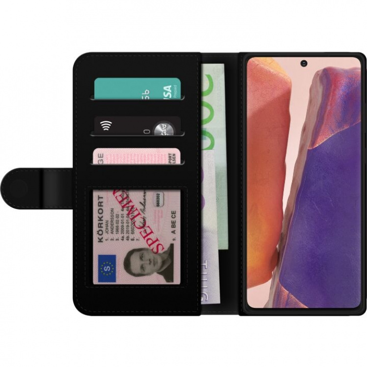 Plånboksfodral till Samsung Galaxy Note20 med Hjärta motiv Plånboksfodral till Samsung Galaxy Note20 med Hjärta motiv