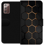 Plånboksfodral till Samsung Galaxy Note20 med Lyxigt Mönster motiv