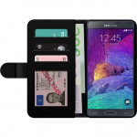 Plånboksfodral till Samsung Galaxy Note 4 med Varg motiv Plånboksfodral till Samsung Galaxy Note 4 med Varg motiv
