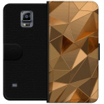 Plånboksfodral till Samsung Galaxy Note 4 med 3D Guld motiv Plånboksfodral till Samsung Galaxy Note 4 med 3D Guld motiv