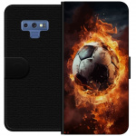 Plånboksfodral till Samsung Galaxy Note9 med Fotboll motiv