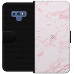 Plånboksfodral till Samsung Galaxy Note9 med Rosa Hjärta motiv